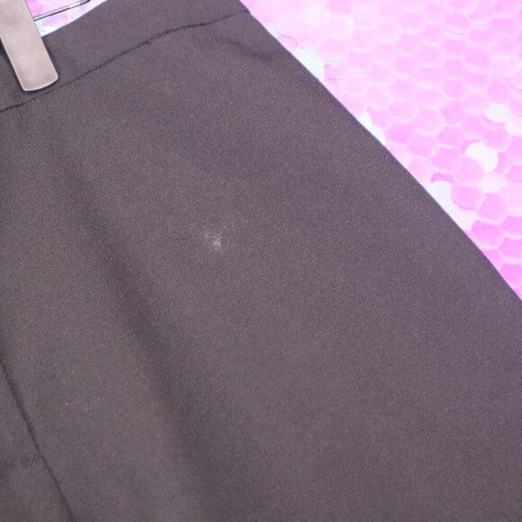 BLACK DRESS PANTS 16 Fashion Bug Vintage 90s Y2K USA Charcoal Office Work - Picture 4 of 9